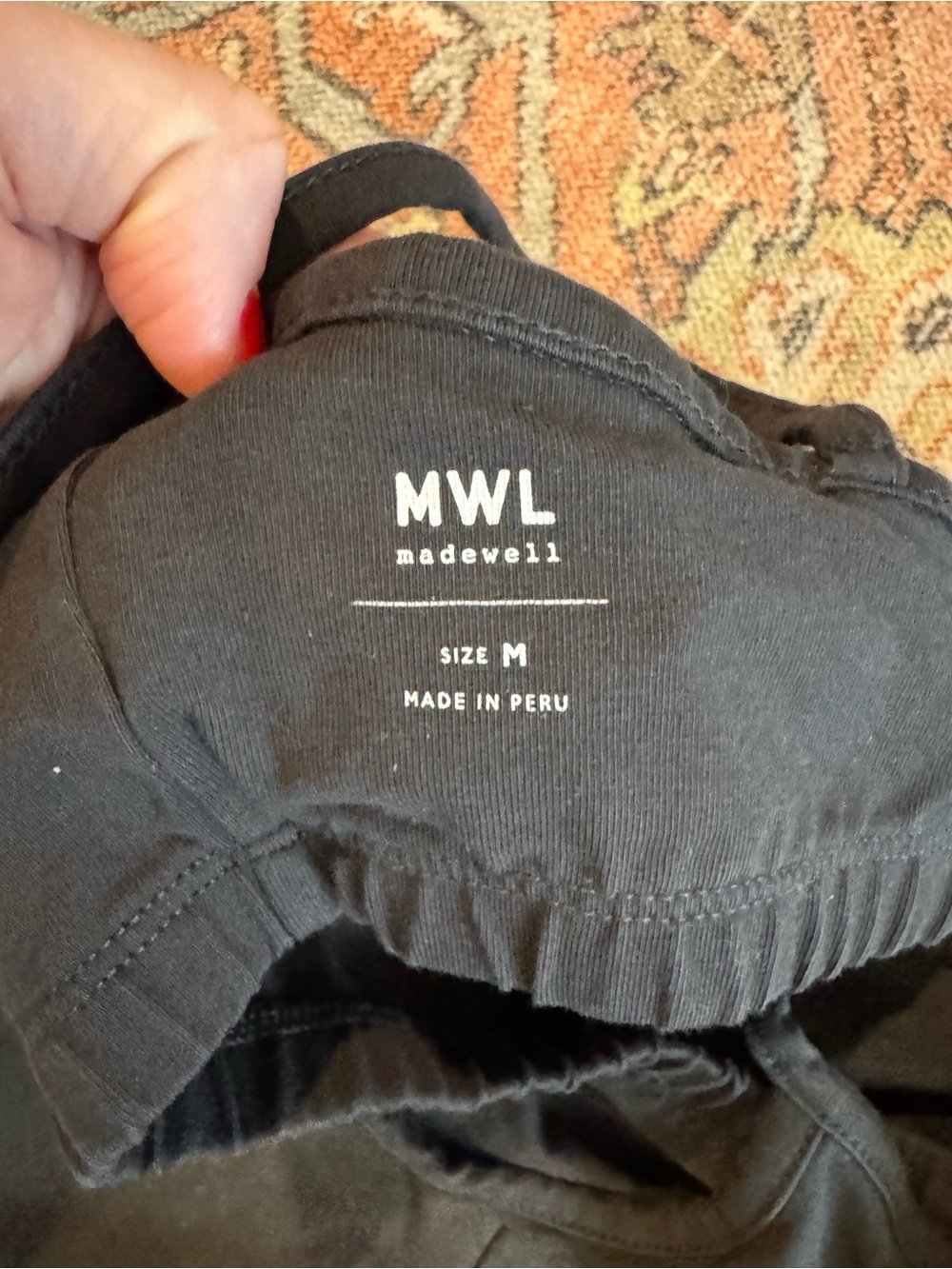 Madewell MWL Black Romper Unitard Shorts Jumpsuit size M - Picture 4 of 5